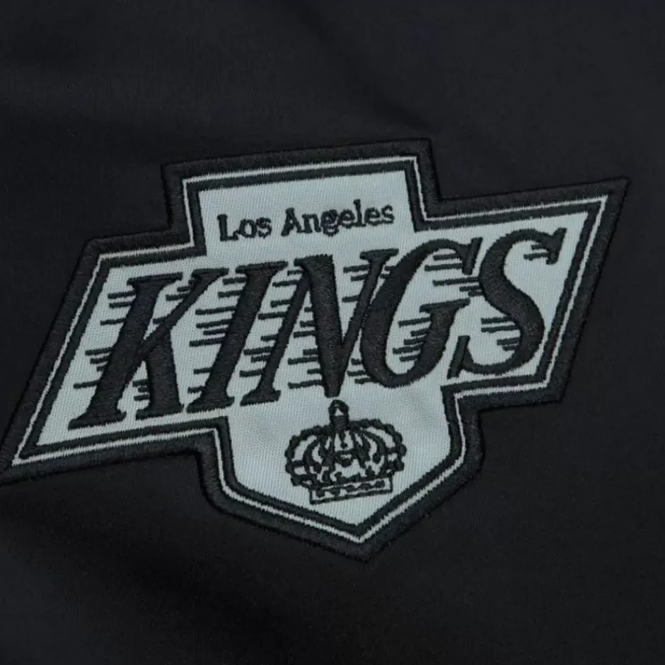 Men Mitchell & Ness Jackets & Outerwear-Team Og 2.0 Lightweight Satin Jacket Los Angeles Kings