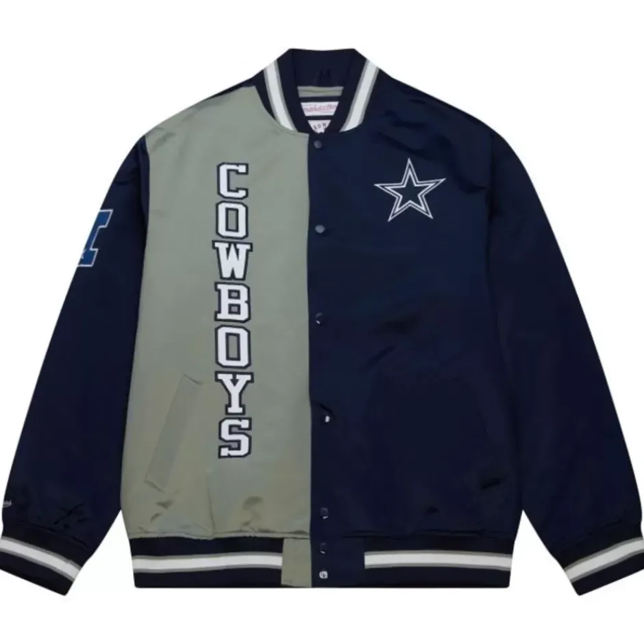 Men Mitchell & Ness Jackets & Outerwear-Team Og 2.0 Lightweight Satin Jacket Dallas Cowboys