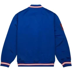 Men Mitchell & Ness Jackets & Outerwear-Team Og 2.0 Lightweight Satin Jacket New York Knicks