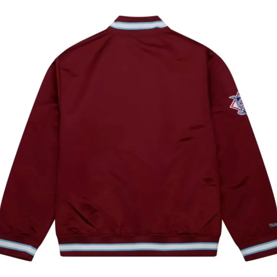 Men Mitchell & Ness Jackets & Outerwear-Team Og 2.0 Lightweight Satin Jacket Philadelphia Phillies