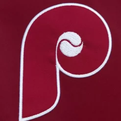 Men Mitchell & Ness Jackets & Outerwear-Team Og 2.0 Lightweight Satin Jacket Philadelphia Phillies