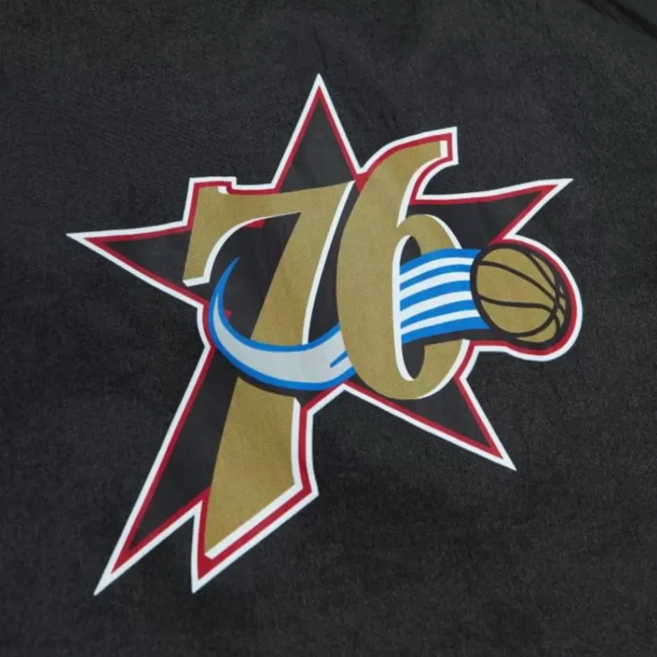 Men Mitchell & Ness Jackets & Outerwear-Team Og Anorak Windbreaker Philadelphia 76Ers