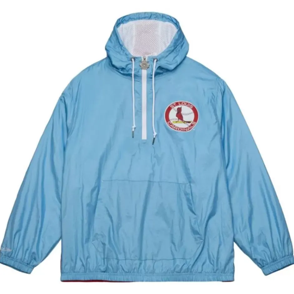 Men Mitchell & Ness Jackets & Outerwear-Team Og Anorak Windbreaker St. Louis Cardinals