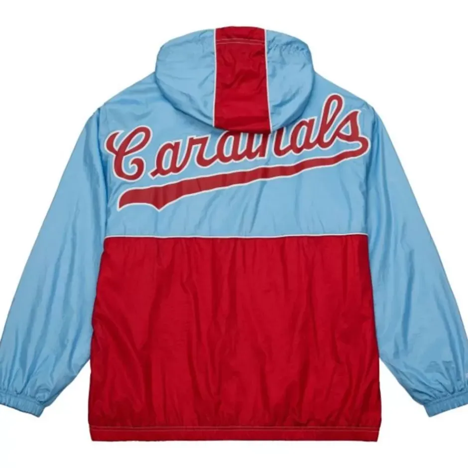 Men Mitchell & Ness Jackets & Outerwear-Team Og Anorak Windbreaker St. Louis Cardinals