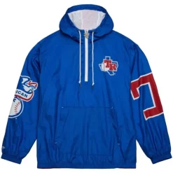 Men Mitchell & Ness Jackets & Outerwear-Team Og Anorak Windbreaker Texas Rangers