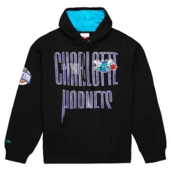 Men Mitchell & Ness Hoodies & Sweatshirts-Team Og Fleece 2.0 Charlotte Hornets