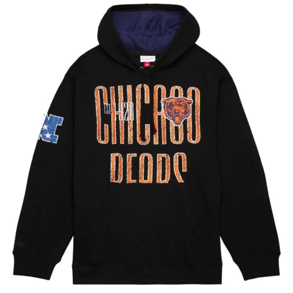 Men Mitchell & Ness Hoodies & Sweatshirts-Team Og Fleece 2.0 Chicago Bears