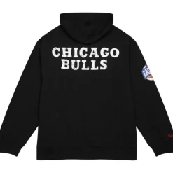 Men Mitchell & Ness Hoodies & Sweatshirts-Team Og Fleece 2.0 Chicago Bulls
