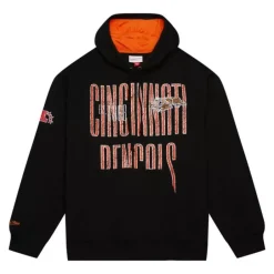 Men Mitchell & Ness Hoodies & Sweatshirts-Team Og Fleece 2.0 Cincinnati Bengals
