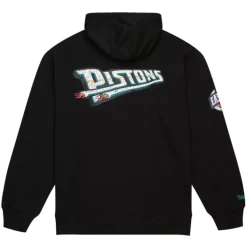 Men Mitchell & Ness Hoodies & Sweatshirts-Team Og Fleece 2.0 Detroit Pistons