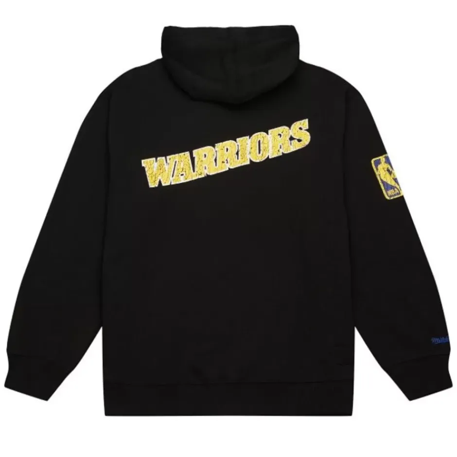 Men Mitchell & Ness Hoodies & Sweatshirts-Team Og Fleece 2.0 Golden State Warriors