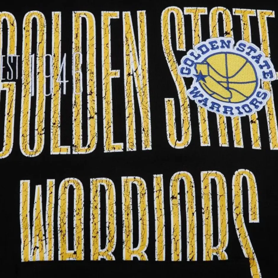 Men Mitchell & Ness Hoodies & Sweatshirts-Team Og Fleece 2.0 Golden State Warriors