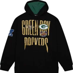 Men Mitchell & Ness Hoodies & Sweatshirts-Team Og Fleece 2.0 Green Bay Packers