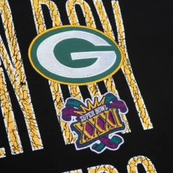 Men Mitchell & Ness Hoodies & Sweatshirts-Team Og Fleece 2.0 Green Bay Packers