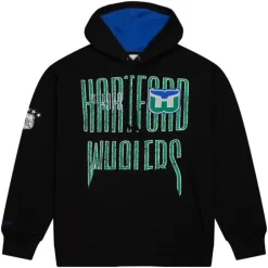 Men Mitchell & Ness Hoodies & Sweatshirts-Team Og Fleece 2.0 Hartford Whalers