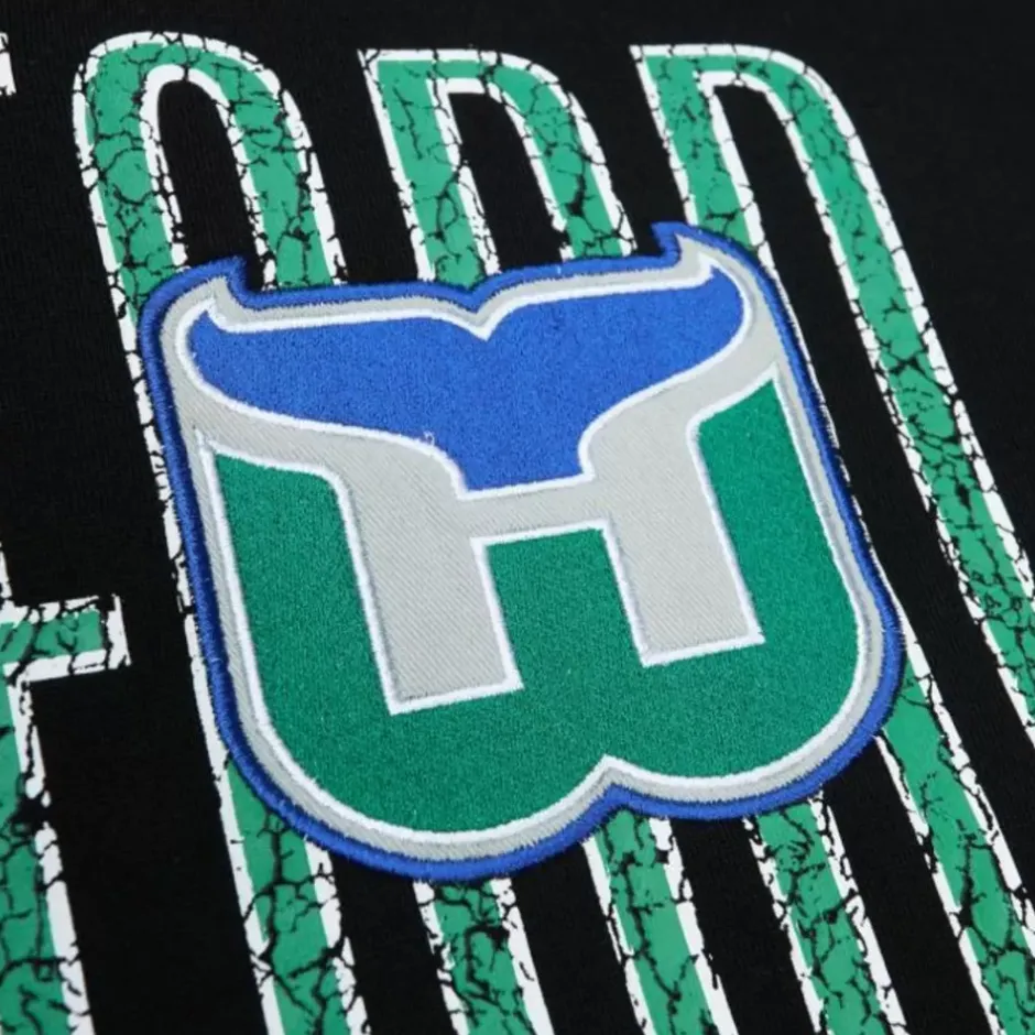 Men Mitchell & Ness Hoodies & Sweatshirts-Team Og Fleece 2.0 Hartford Whalers