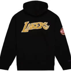 Men Mitchell & Ness Hoodies & Sweatshirts-Team Og Fleece 2.0 Los Angeles Lakers