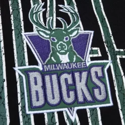 Men Mitchell & Ness Hoodies & Sweatshirts-Team Og Fleece 2.0 Milwaukee Bucks