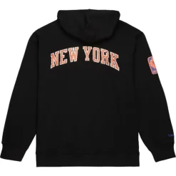 Men Mitchell & Ness Hoodies & Sweatshirts-Team Og Fleece 2.0 New York Knicks