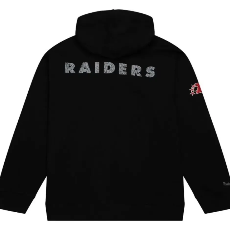Men Mitchell & Ness Hoodies & Sweatshirts-Team Og Fleece 2.0 Oakland Raiders