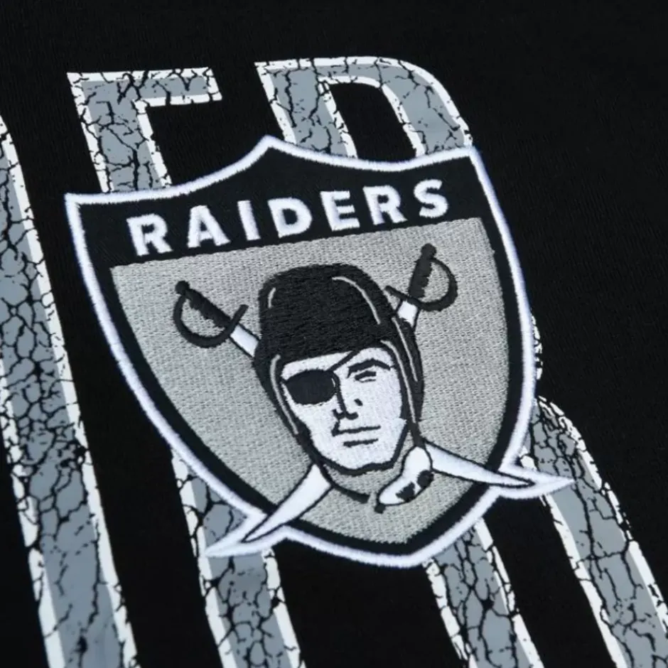 Men Mitchell & Ness Hoodies & Sweatshirts-Team Og Fleece 2.0 Oakland Raiders