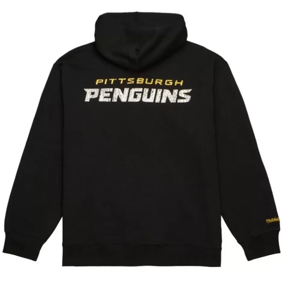 Men Mitchell & Ness Hoodies & Sweatshirts-Team Og Fleece 2.0 Pittsburgh Penguins