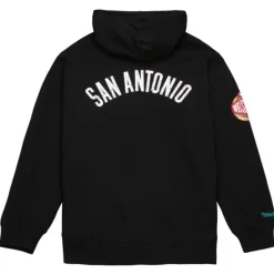 Men Mitchell & Ness Hoodies & Sweatshirts-Team Og Fleece 2.0 San Antonio Spurs