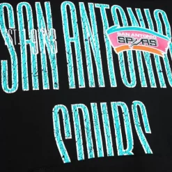 Men Mitchell & Ness Hoodies & Sweatshirts-Team Og Fleece 2.0 San Antonio Spurs