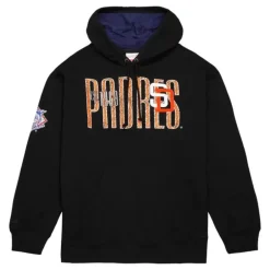 Men Mitchell & Ness Hoodies & Sweatshirts-Team Og Fleece 2.0 San Diego Padres