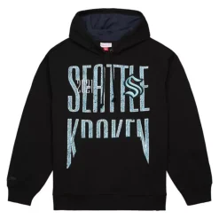 Men Mitchell & Ness Hoodies & Sweatshirts-Team Og Fleece 2.0 Seattle Kraken