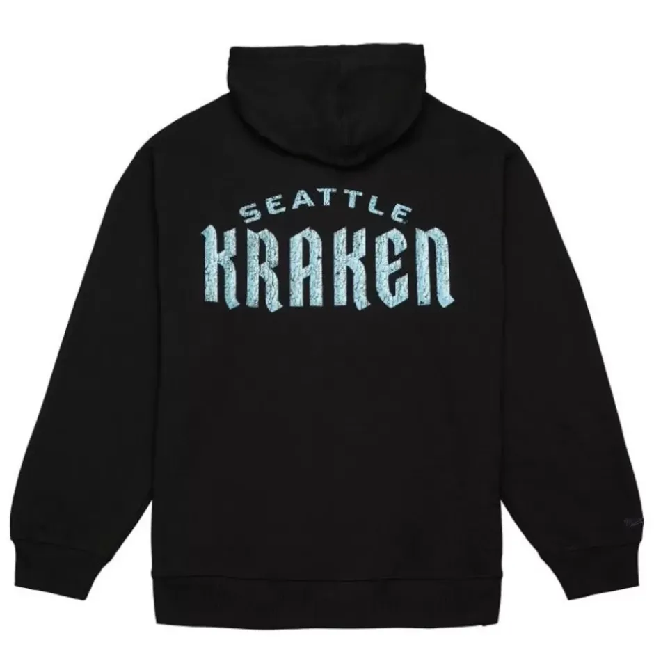 Men Mitchell & Ness Hoodies & Sweatshirts-Team Og Fleece 2.0 Seattle Kraken