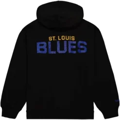Men Mitchell & Ness Hoodies & Sweatshirts-Team Og Fleece 2.0 St. Louis Blues