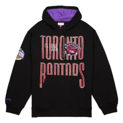 Men Mitchell & Ness Hoodies & Sweatshirts-Team Og Fleece 2.0 Toronto Raptors