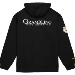 Men Mitchell & Ness Hoodies & Sweatshirts-Team Og Fleece Hoodie Grambling State University