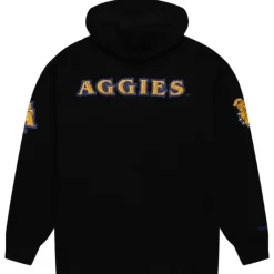 Men Mitchell & Ness Hoodies & Sweatshirts-Team Og Fleece Hoodie North Carolina A&T University