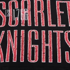 Men Mitchell & Ness Hoodies & Sweatshirts-Team Og Fleece Hoodie Rutgers University