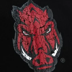 Men Mitchell & Ness Hoodies & Sweatshirts-Team Og Fleece Hoodie University Of Arkansas