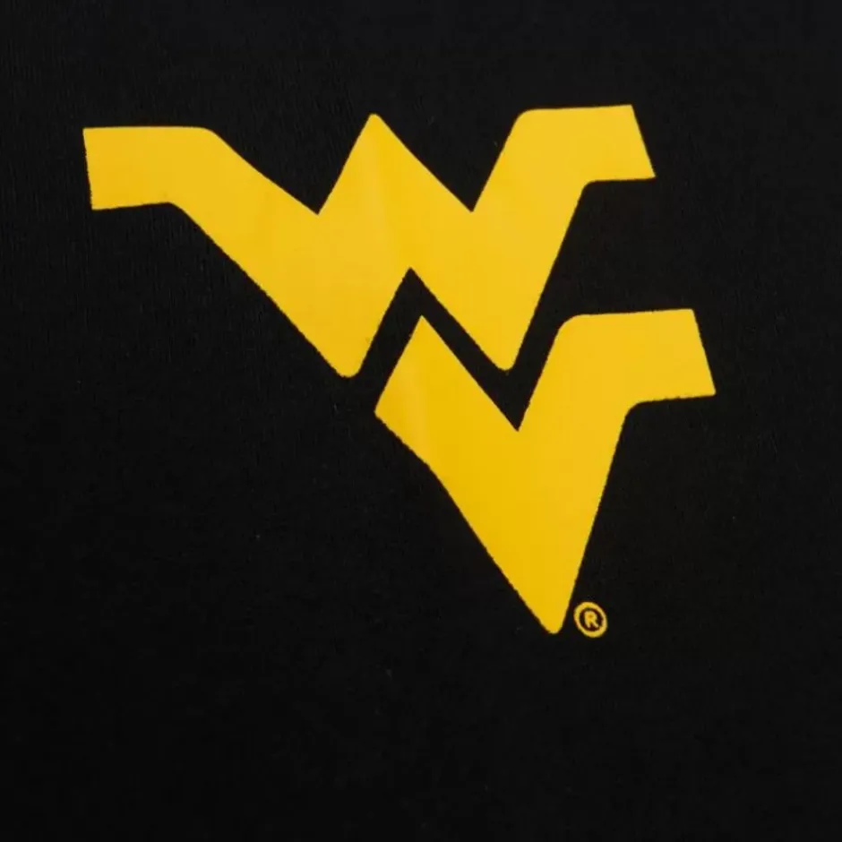 Men Mitchell & Ness Hoodies & Sweatshirts-Team Og Fleece Hoodie West Virginia University