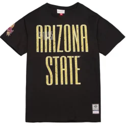 Men Mitchell & Ness T-Shirts & Tops-Team Og Premium Ss Tee Arizona State University