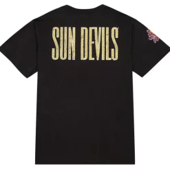 Men Mitchell & Ness T-Shirts & Tops-Team Og Premium Ss Tee Arizona State University