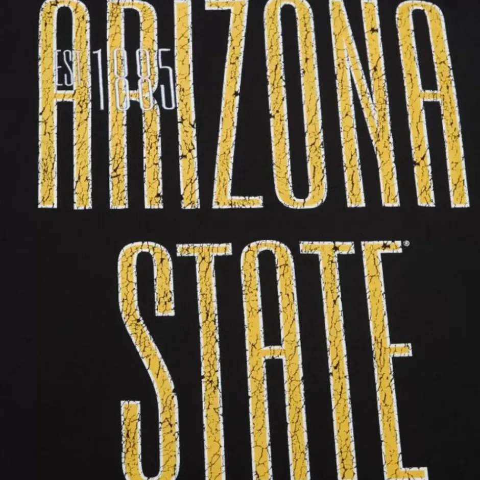 Men Mitchell & Ness T-Shirts & Tops-Team Og Premium Ss Tee Arizona State University