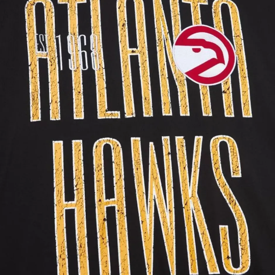 Men Mitchell & Ness T-Shirts & Tops-Team Og Premium Ss Tee Atlanta Hawks