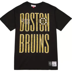 Men Mitchell & Ness T-Shirts & Tops-Team Og Premium Ss Tee Boston Bruins