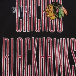 Men Mitchell & Ness T-Shirts & Tops-Team Og Premium Ss Tee Chicago Blackhawks