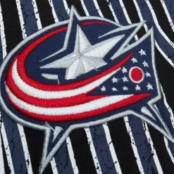 Men Mitchell & Ness T-Shirts & Tops-Team Og Premium Ss Tee Columbus Blue Jackets