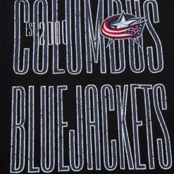 Men Mitchell & Ness T-Shirts & Tops-Team Og Premium Ss Tee Columbus Blue Jackets