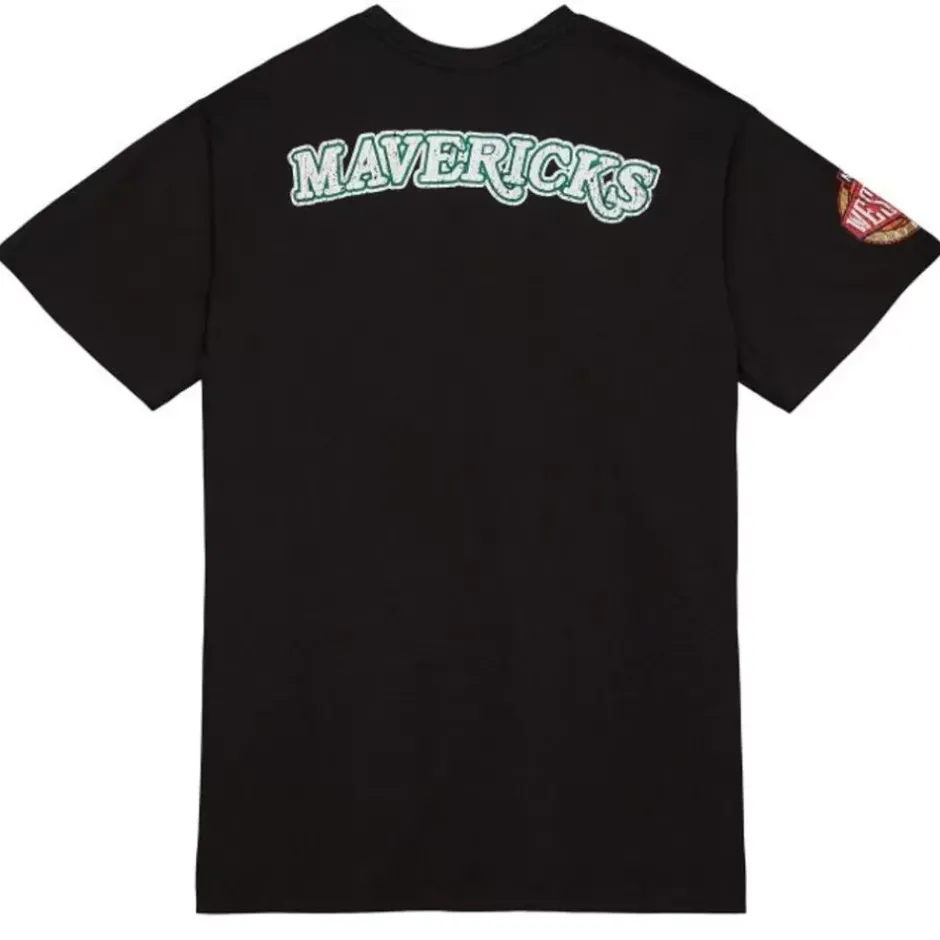 Men Mitchell & Ness T-Shirts & Tops-Team Og Premium Ss Tee Dallas Mavericks