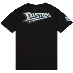 Men Mitchell & Ness T-Shirts & Tops-Team Og Premium Ss Tee Detroit Pistons