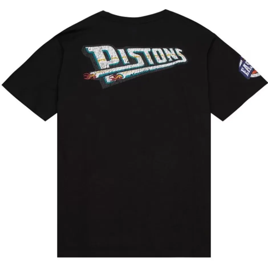 Men Mitchell & Ness T-Shirts & Tops-Team Og Premium Ss Tee Detroit Pistons