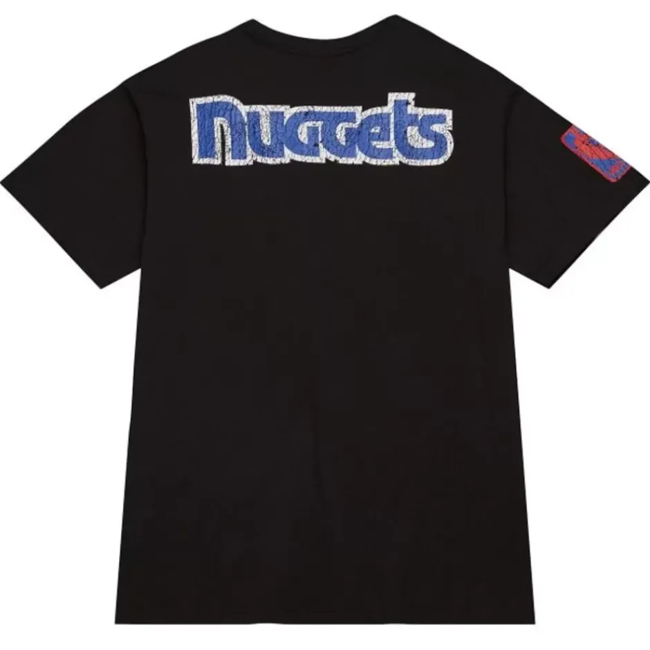 Men Mitchell & Ness T-Shirts & Tops-Team Og Premium Ss Tee Denver Nuggets